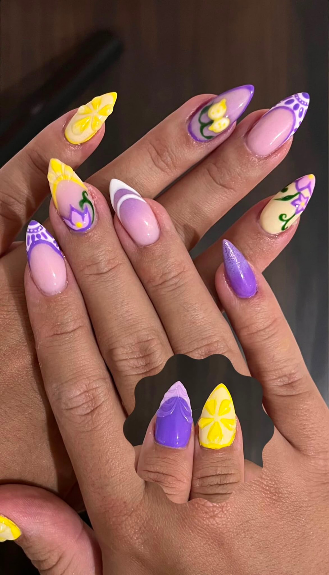 Diseño de uñas realizado en NOVA nail studio