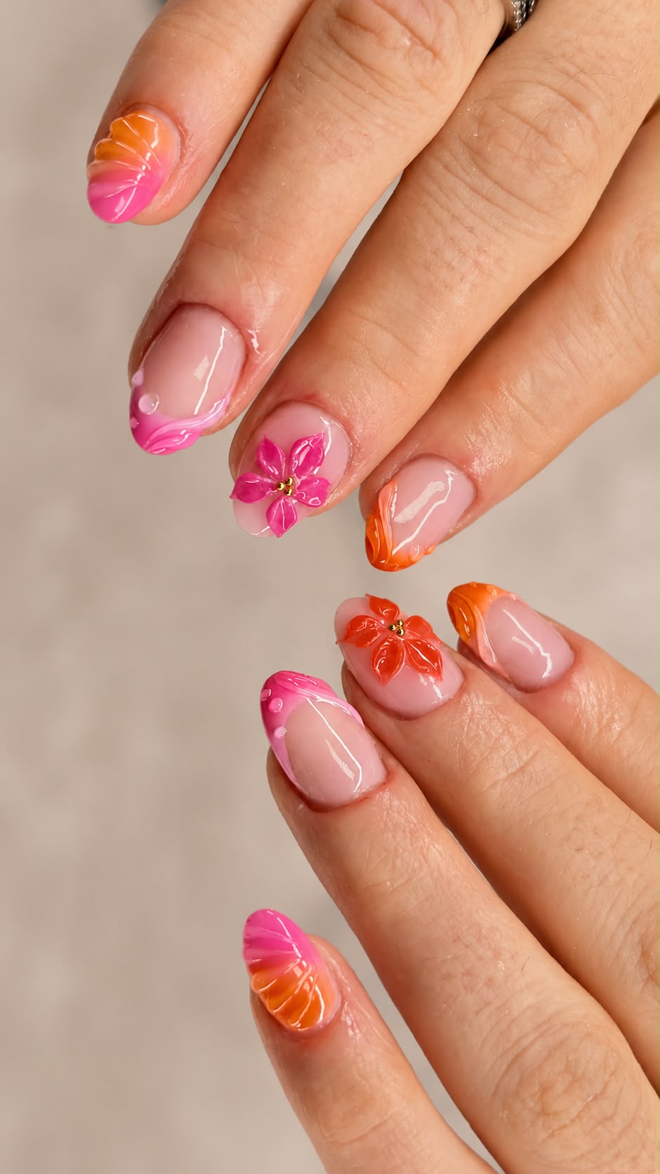 Diseño de uñas realizado en NOVA nail studio