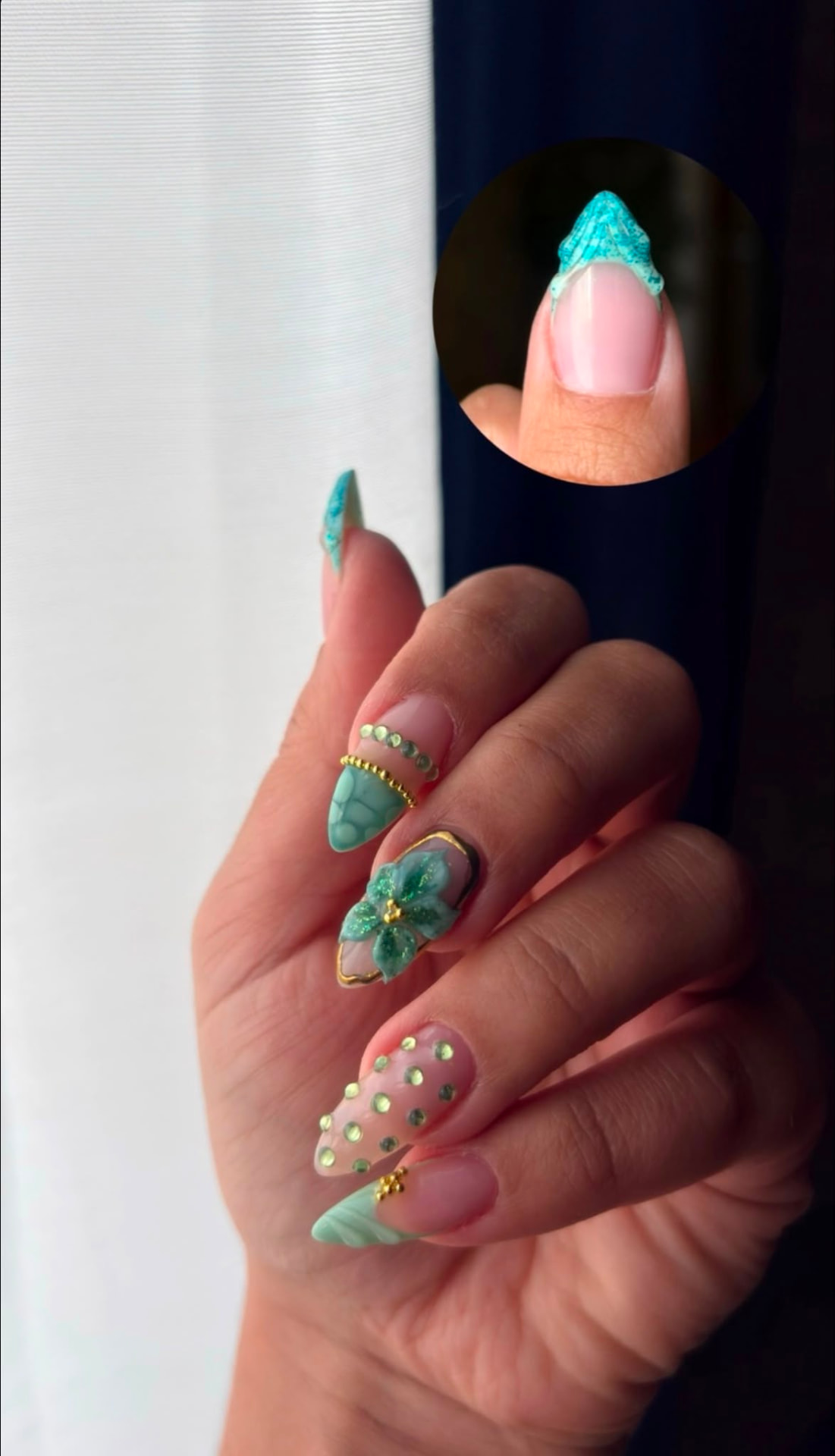 Diseño de uñas realizado en NOVA nail studio